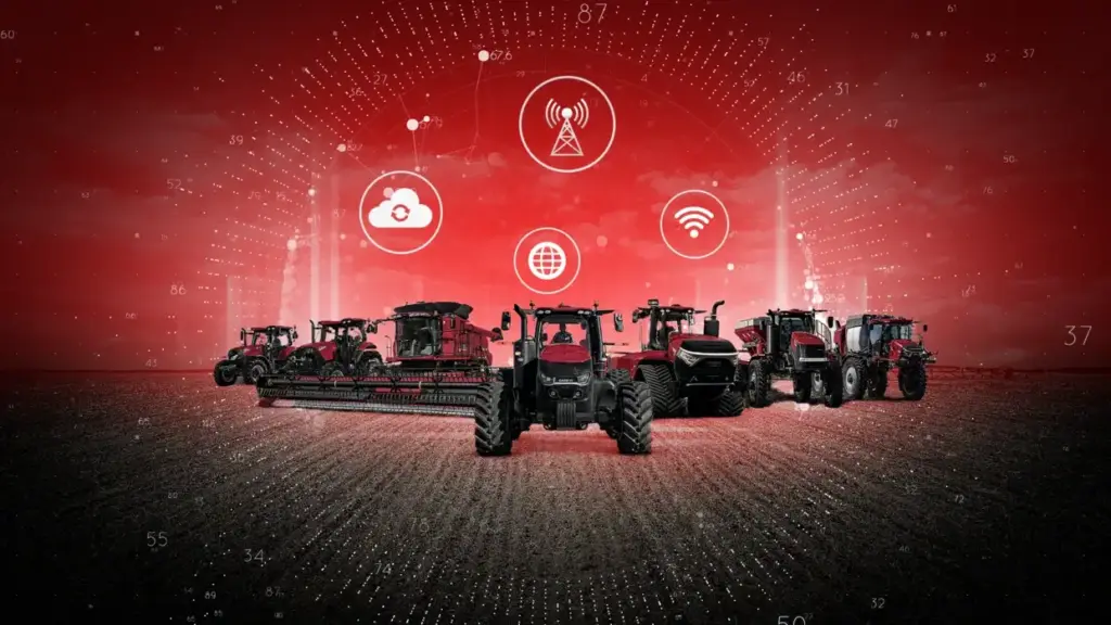 Farmer using Case IH FieldOps mobile app to manage tractor fleet in Hawke’s Bay with Stevenson & Taylor